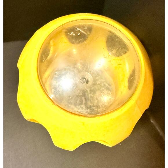 1970 VINTAGE PLAYSKOOL MAGIC YELLOW HOURGLASS BEADS BABY BALL TOY RARE - Picture 5 of 5